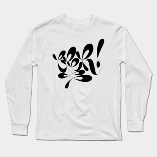 bleh! lettering Long Sleeve T-Shirt